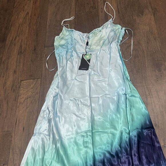 Rails Laramie Malibu Waves Blue and Green Two-Toned Dress Sz M NWT - Picture 6 of 10